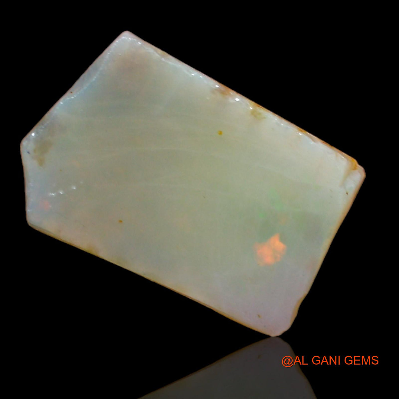 Natural Untreated Fire Opal Loose Gemstone Fancy Rough From Australia 4.35 Cts 14x10x3 mm RA-275