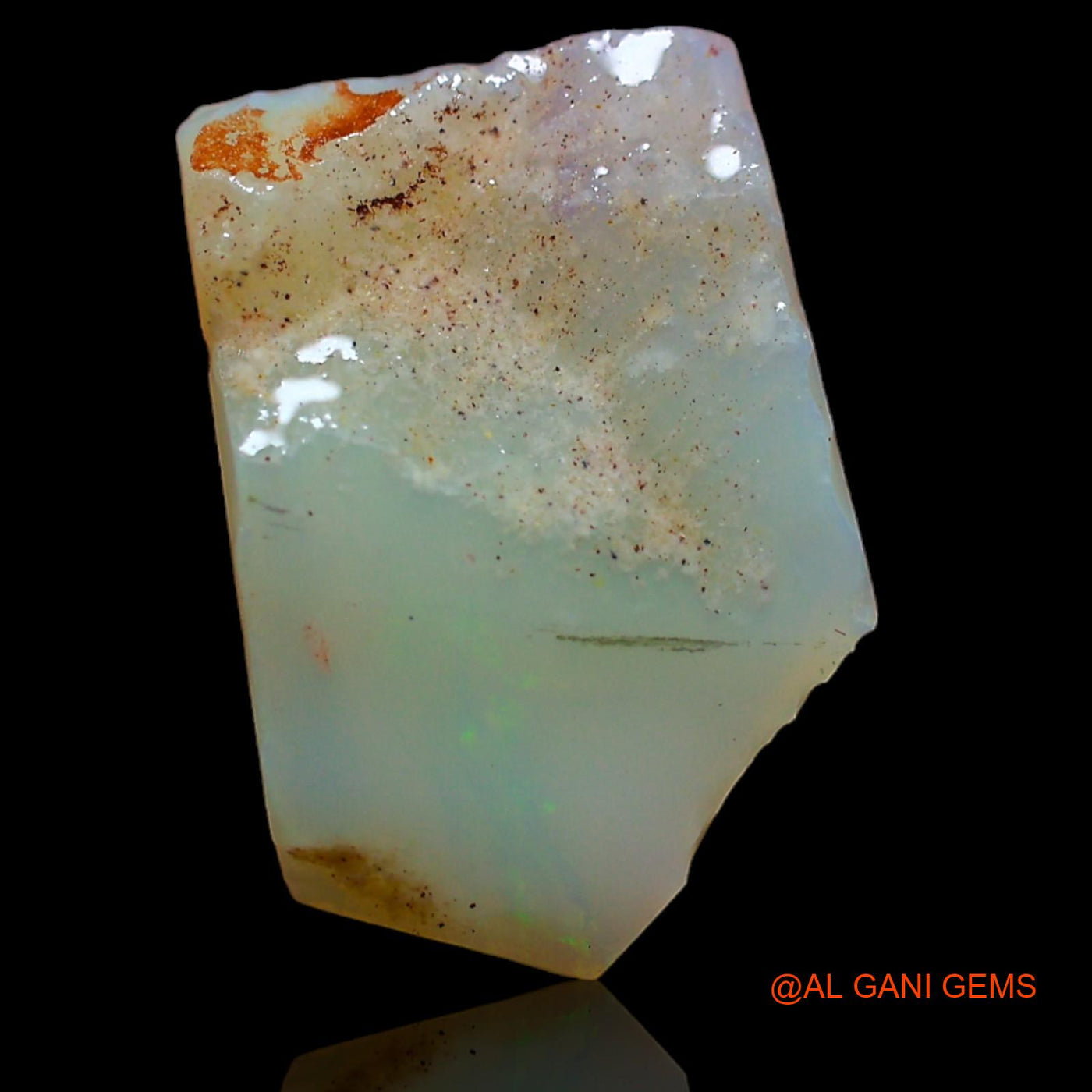 Natural Fire Opal Gemstone 4.10 Cts Loose Fancy Rough From Australia 15x10x4 mm RA-282