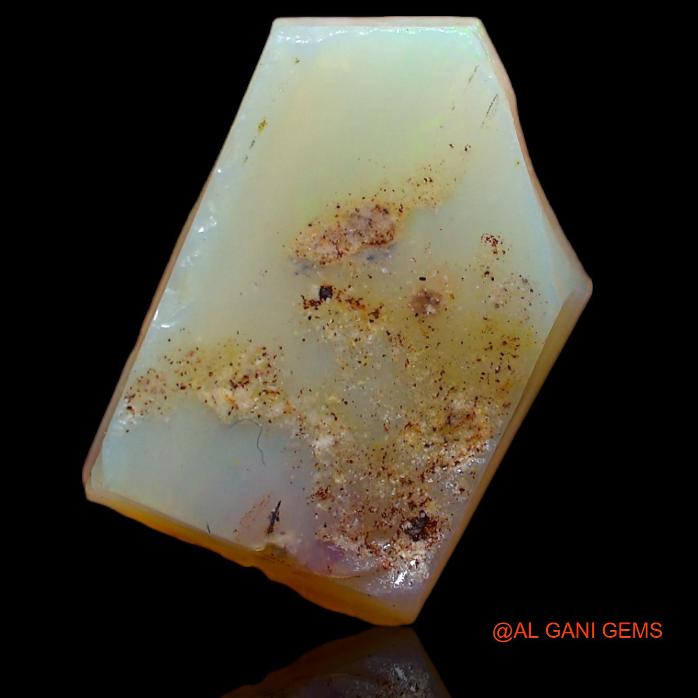 Natural Fire Opal Gemstone 4.10 Cts Loose Fancy Rough From Australia 15x10x4 mm RA-282