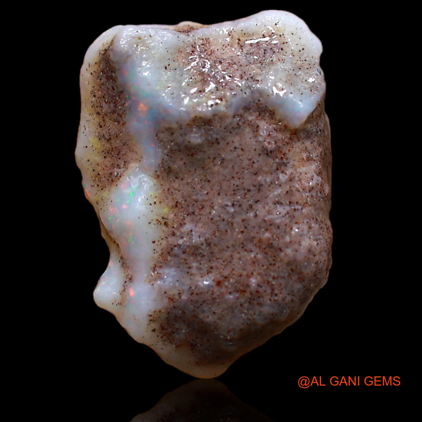 3.75 Cts Natural Australian Fire Opal Loose Gemstone Fancy Rough 15x11x3 mm RA-283