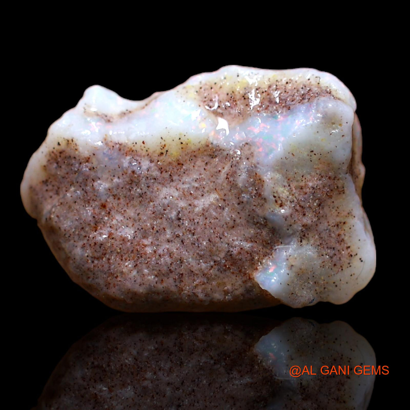 3.75 Cts Natural Australian Fire Opal Loose Gemstone Fancy Rough 15x11x3 mm RA-283