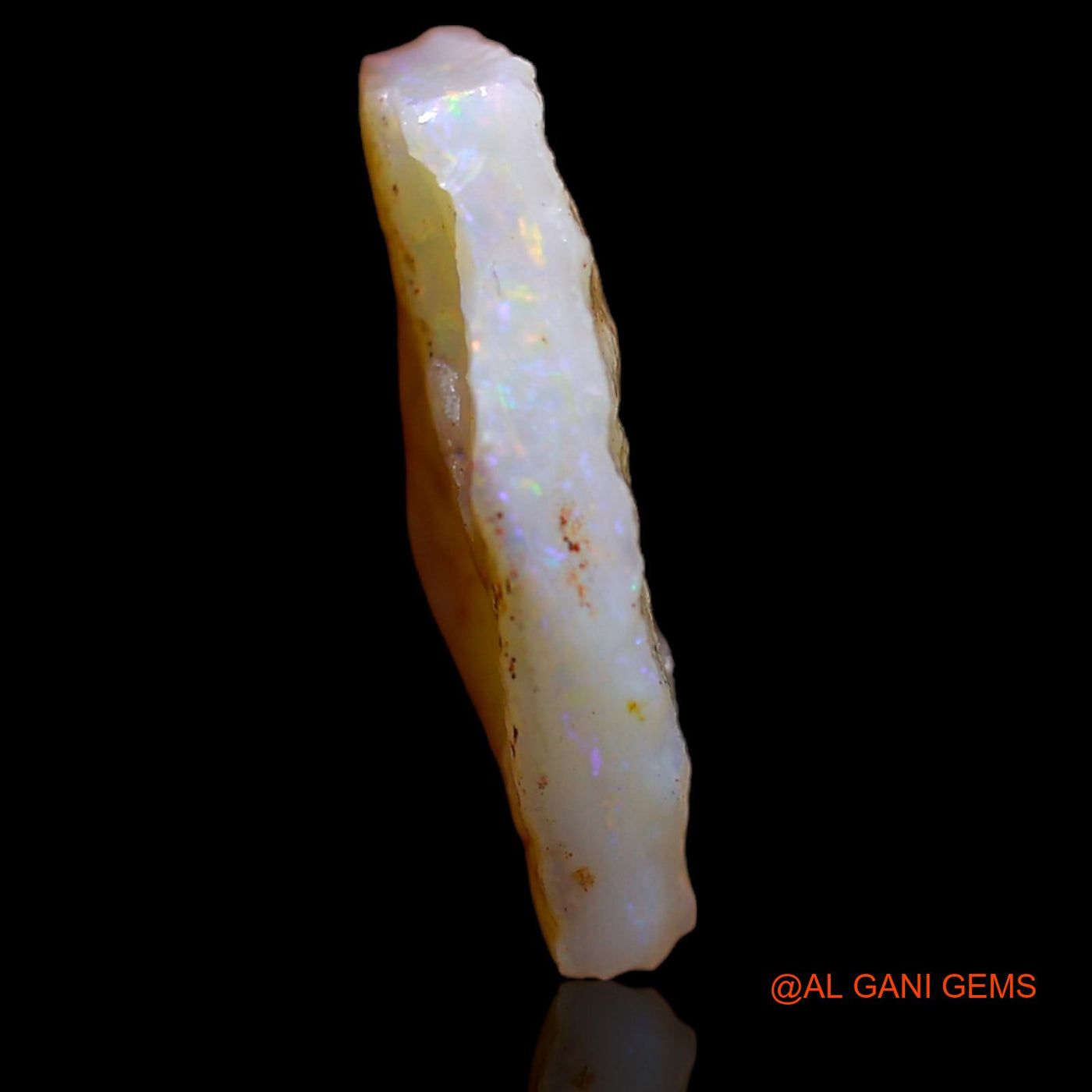 3.85 Cts Unheated Australian Fire Opal Loose Gemstone Fancy Rough Natural 15x11x3 mm RA-287