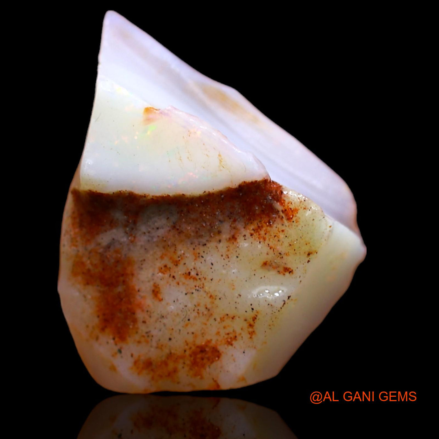 5.00 Cts Unheated Australian Fire Opal Loose Gemstone Fancy Rough Natural 15x13x5 mm RA-288