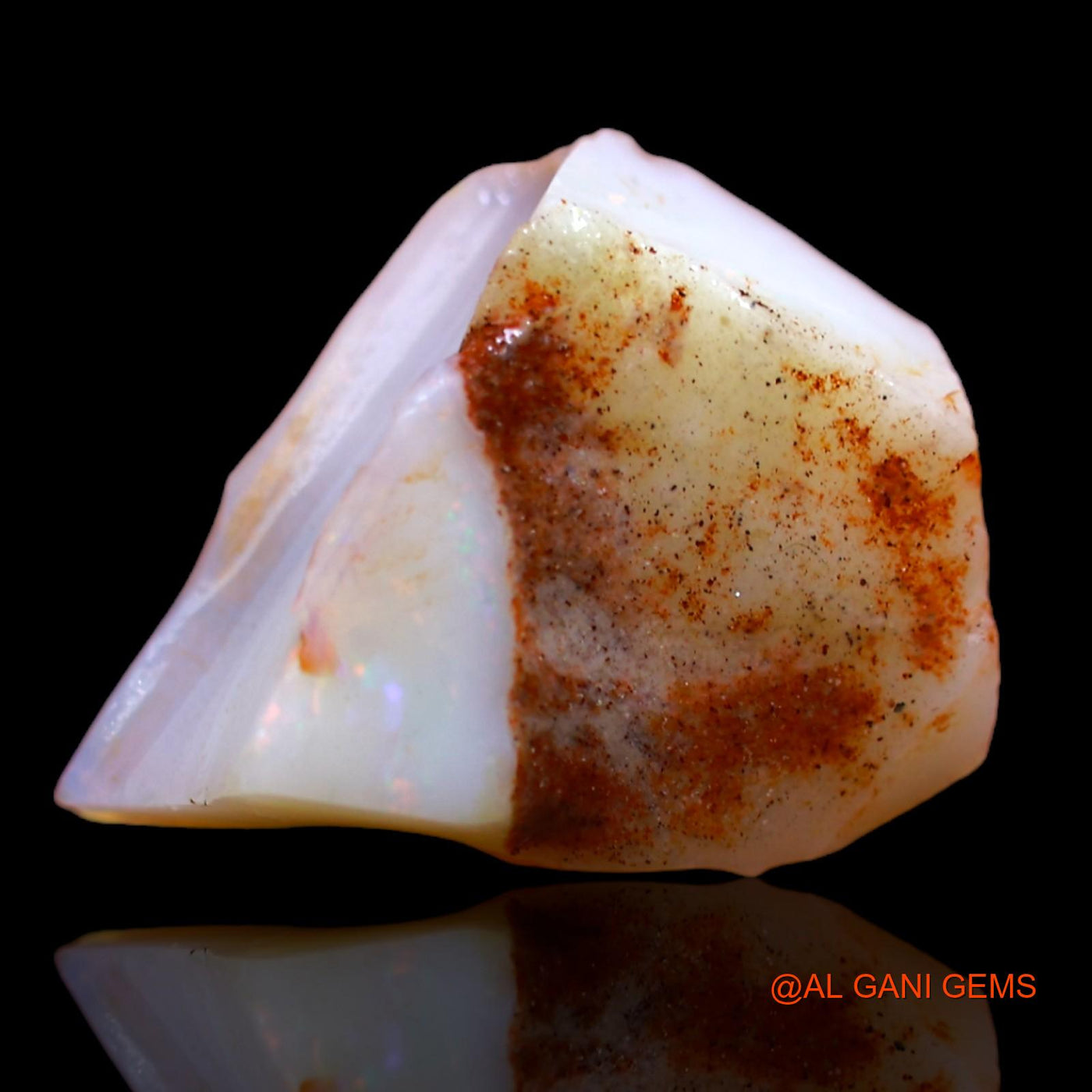 5.00 Cts Unheated Australian Fire Opal Loose Gemstone Fancy Rough Natural 15x13x5 mm RA-288