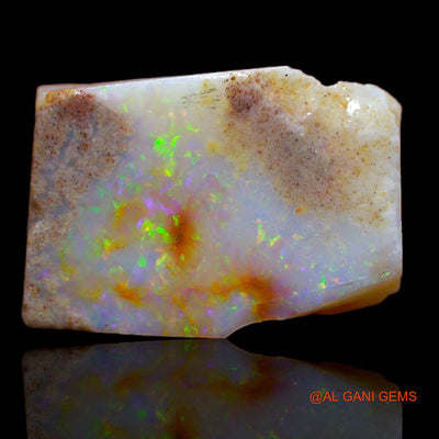 Natural Untreated Fire Opal Loose Gemstone Fancy Rough From Australia 7.55 Cts 16x11x5 mm RA-28