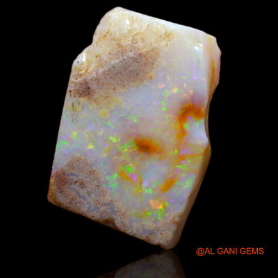 Natural Untreated Fire Opal Loose Gemstone Fancy Rough From Australia 7.55 Cts 16x11x5 mm RA-28