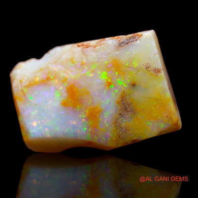 Natural Untreated Fire Opal Loose Gemstone Fancy Rough From Australia 7.55 Cts 16x11x5 mm RA-28