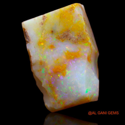 Natural Untreated Fire Opal Loose Gemstone Fancy Rough From Australia 7.55 Cts 16x11x5 mm RA-28