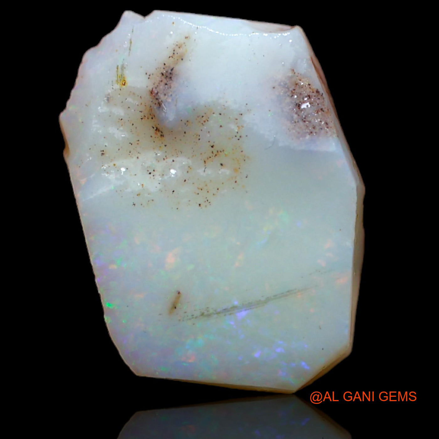 6.85 Cts Unheated Australian Fire Opal Loose Gemstone Fancy Rough Natural 16x12x5 mm RA-29