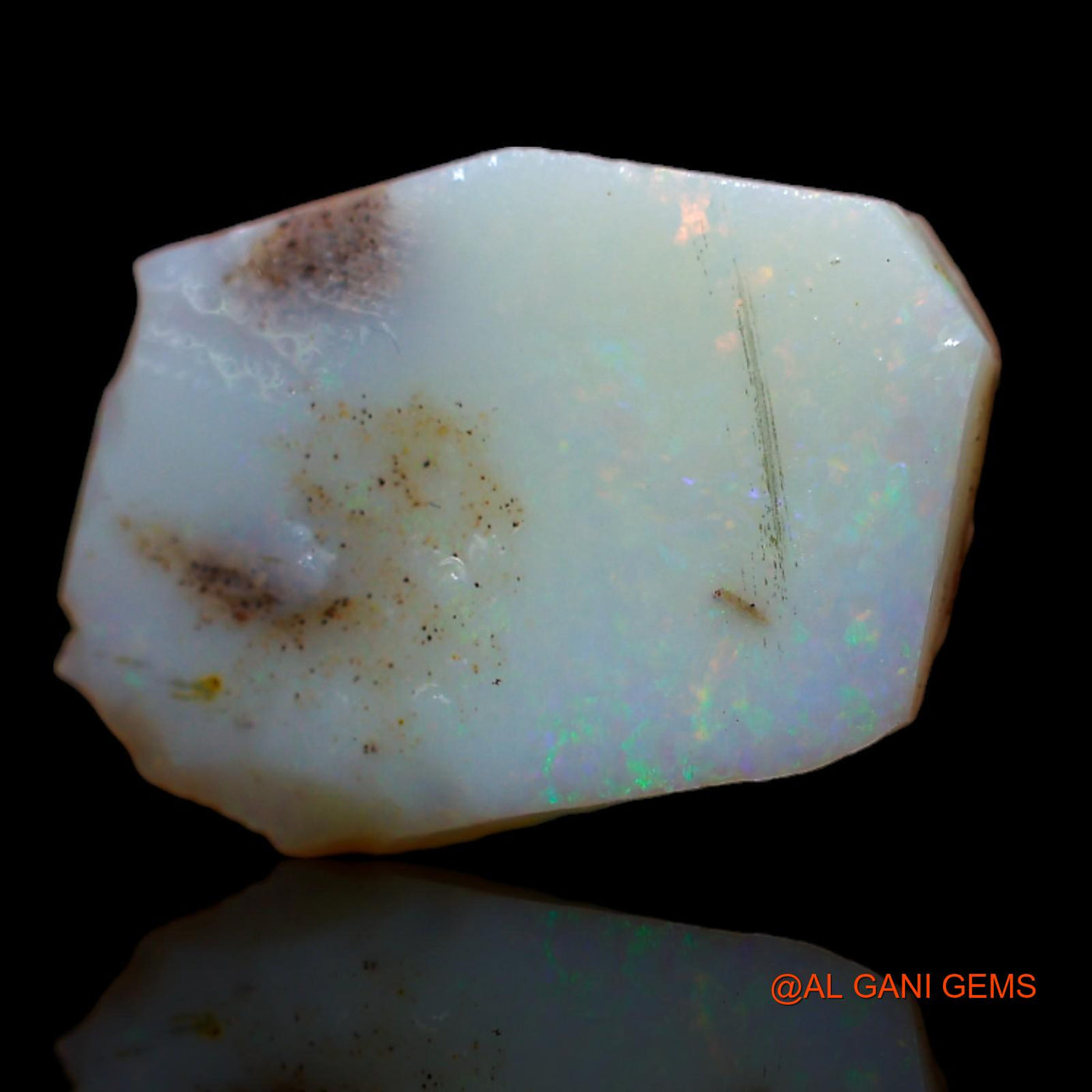 6.85 Cts Unheated Australian Fire Opal Loose Gemstone Fancy Rough Natural 16x12x5 mm RA-29