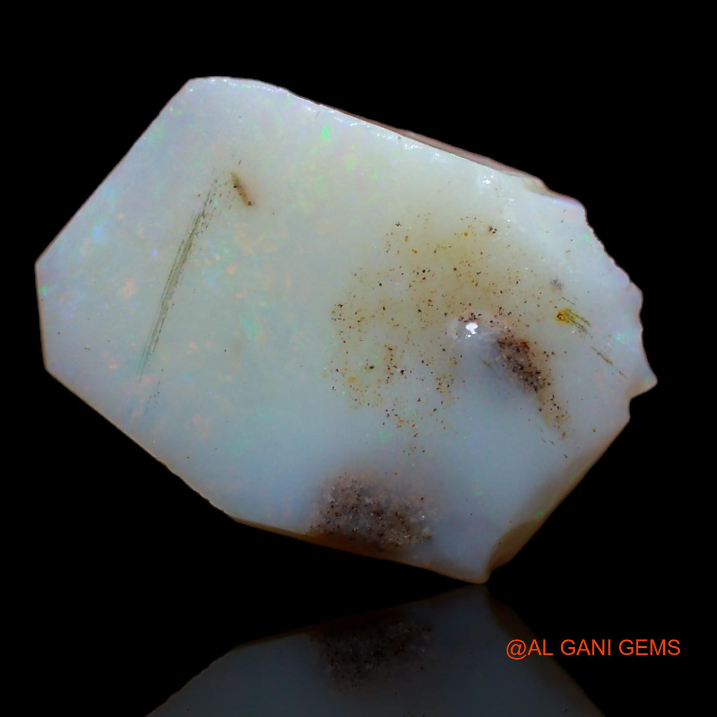 6.85 Cts Unheated Australian Fire Opal Loose Gemstone Fancy Rough Natural 16x12x5 mm RA-29