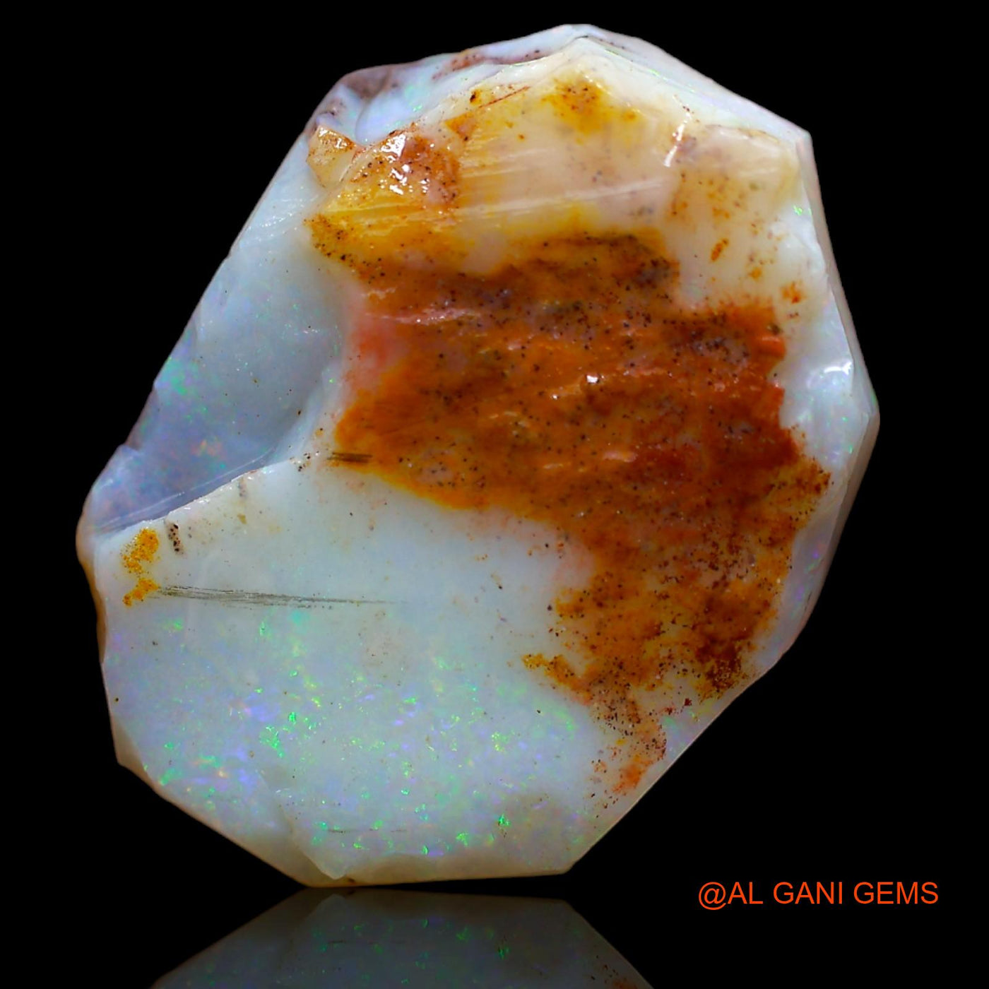 12.85 Cts Natural Australian Fire Opal Loose Gemstone Fancy Rough 21x16x5 mm RA-302