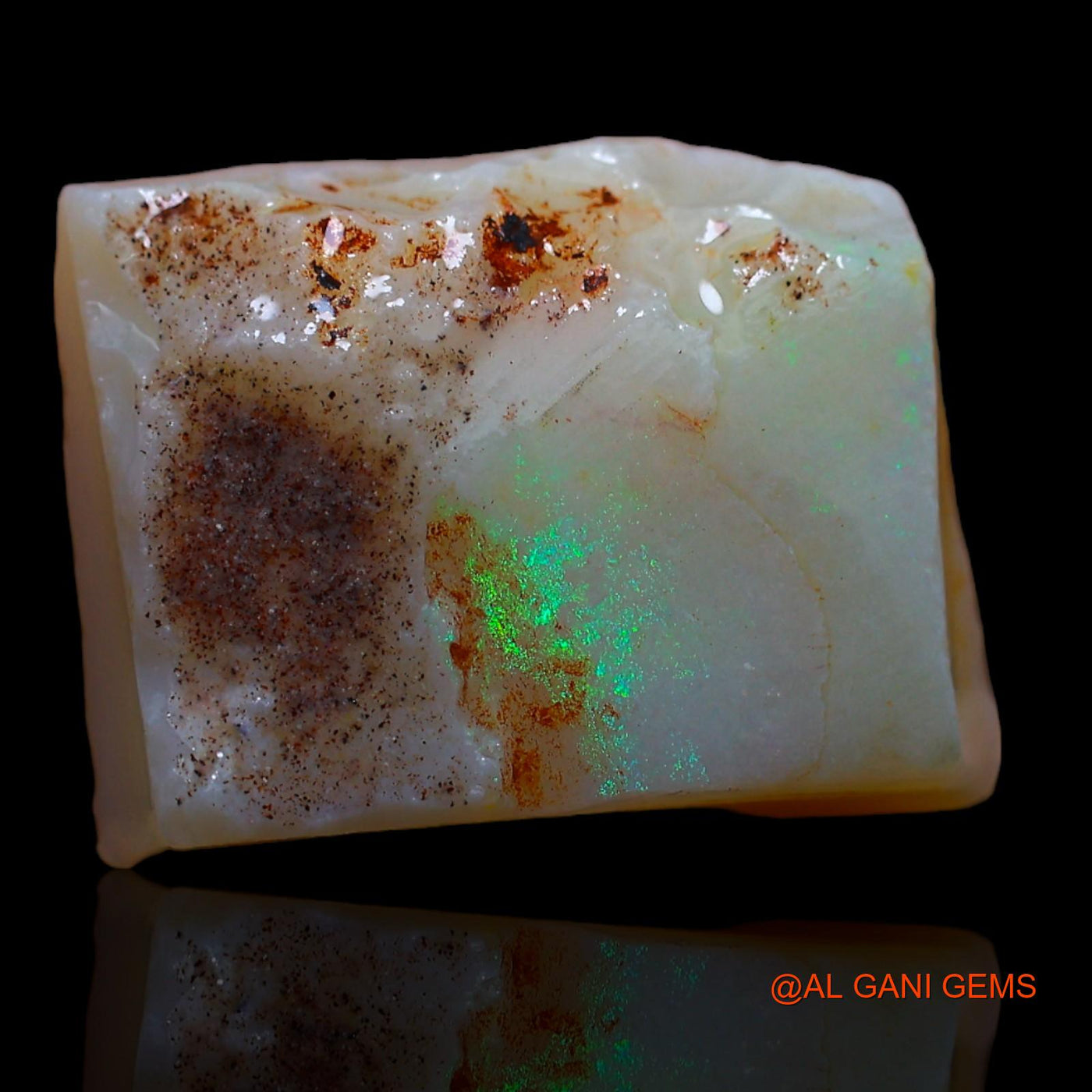 Natural Fire Opal Gemstone 11.00 Cts Loose Fancy Rough From Australia 18x13x5 mm RA-308