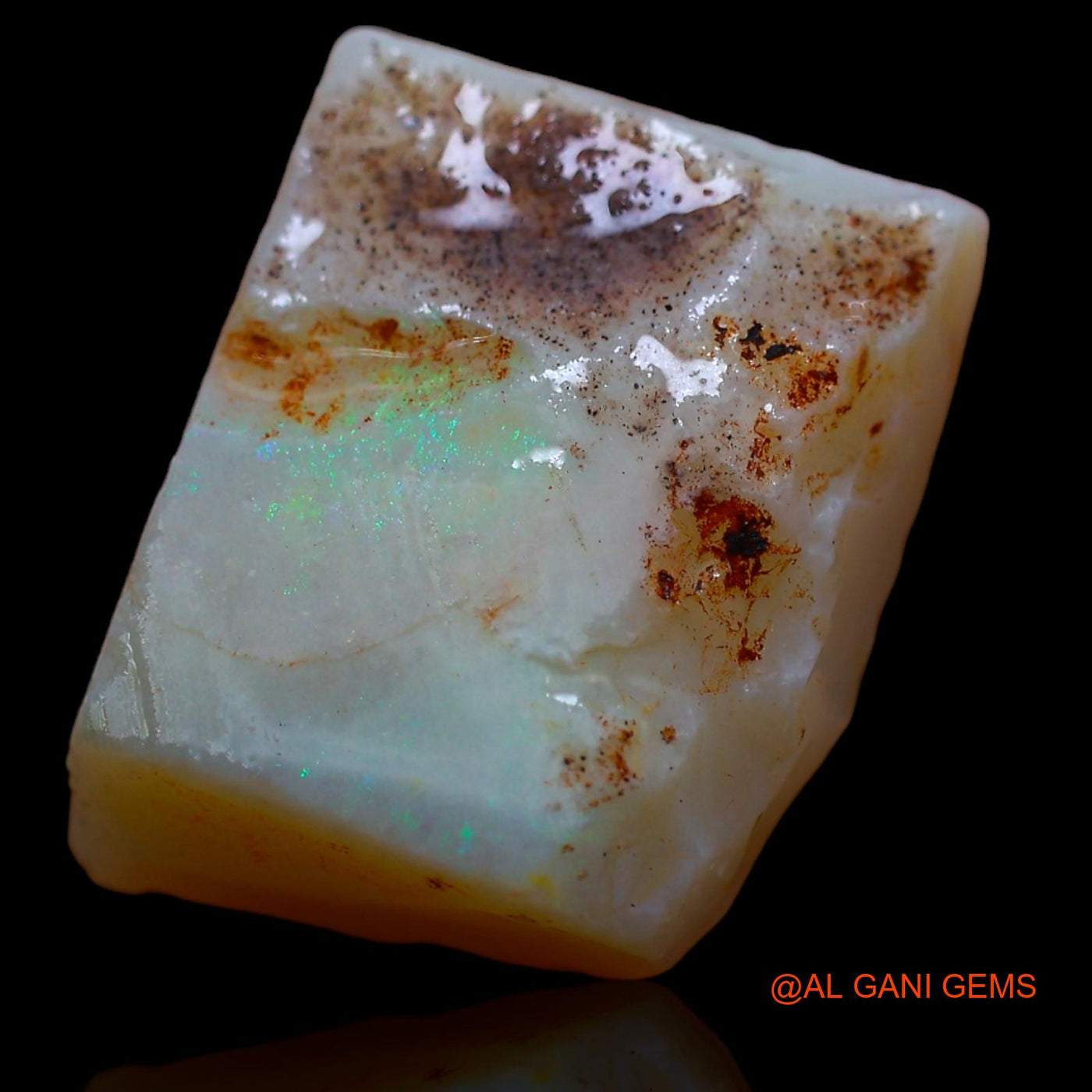 Natural Fire Opal Gemstone 11.00 Cts Loose Fancy Rough From Australia 18x13x5 mm RA-308