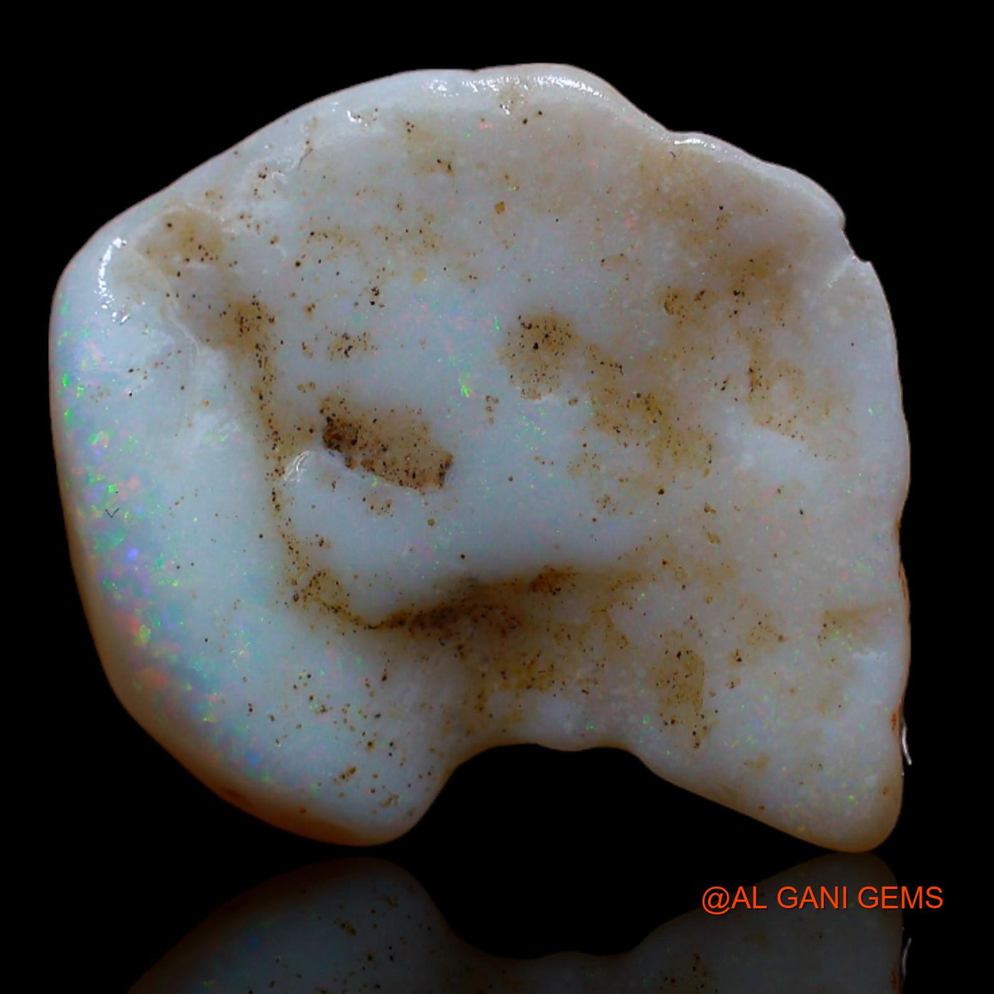 Natural Untreated Fire Opal Loose Gemstone Fancy Rough From Australia 5.00 Cts 17x16x4 mm RA-30
