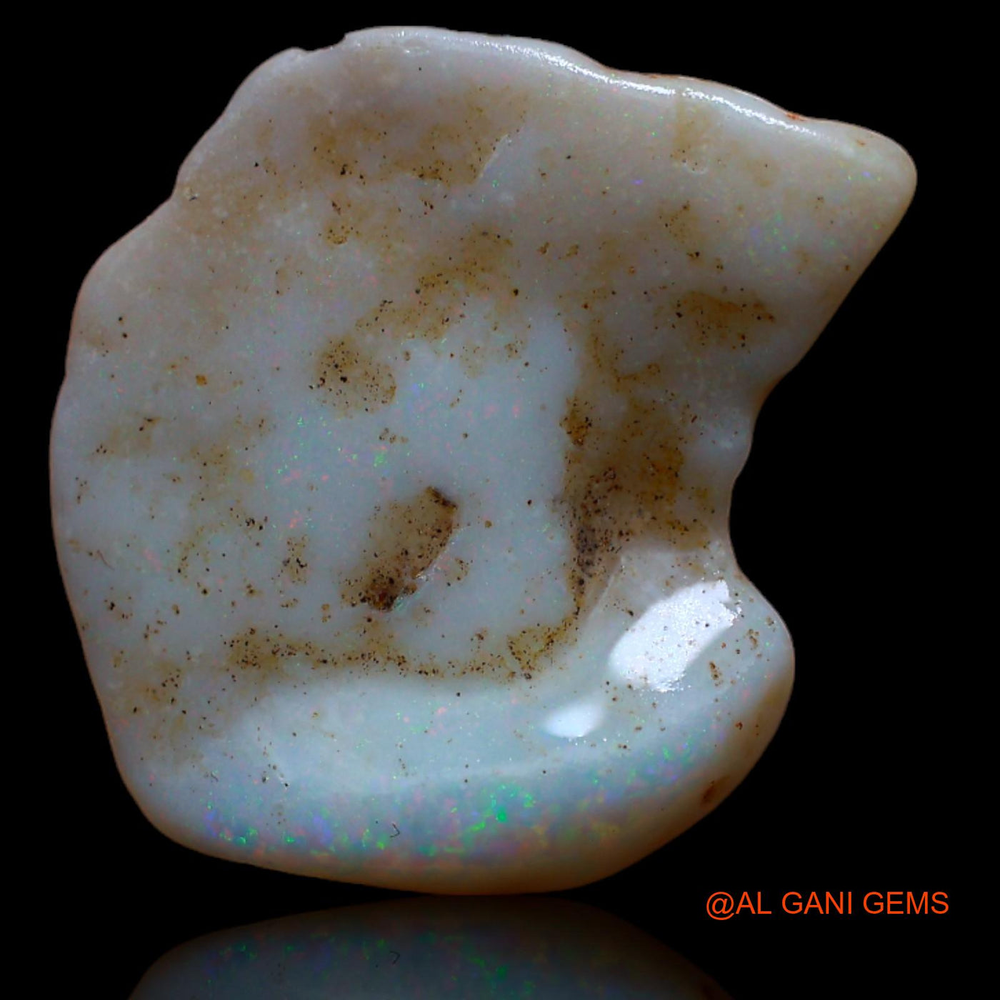 Natural Untreated Fire Opal Loose Gemstone Fancy Rough From Australia 5.00 Cts 17x16x4 mm RA-30