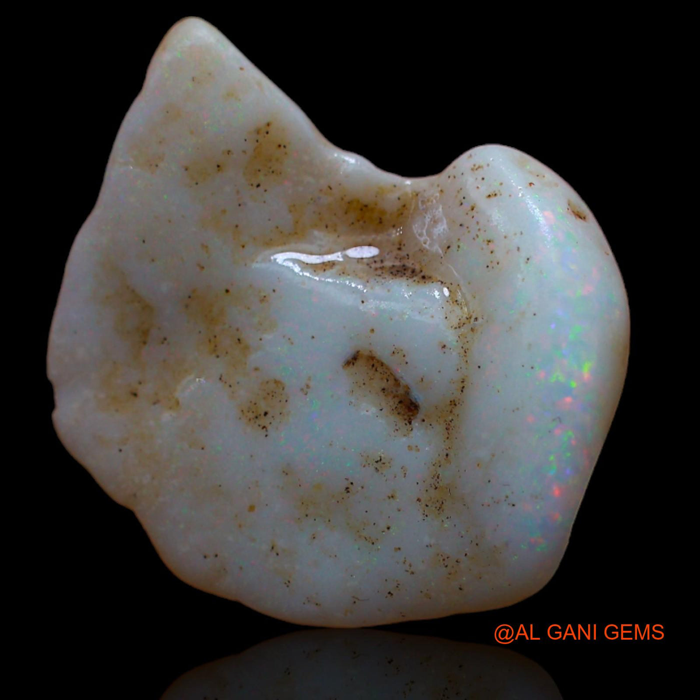Natural Untreated Fire Opal Loose Gemstone Fancy Rough From Australia 5.00 Cts 17x16x4 mm RA-30
