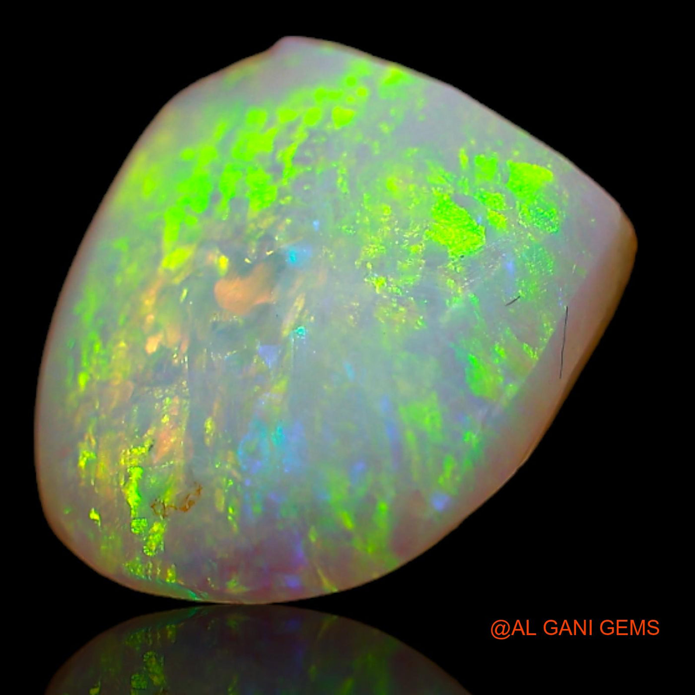 Natural Fire Opal Gemstone 3.25 Cts Loose Fancy Rough From Australia 11x10x5 mm RA-311