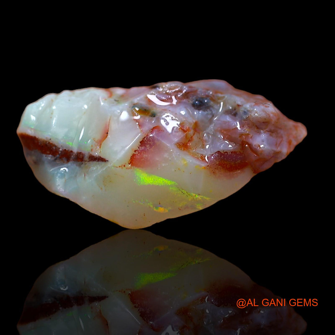 10.20 Cts Unheated Australian Fire Opal Loose Gemstone Fancy Rough Natural 18x15x7 mm RA-317