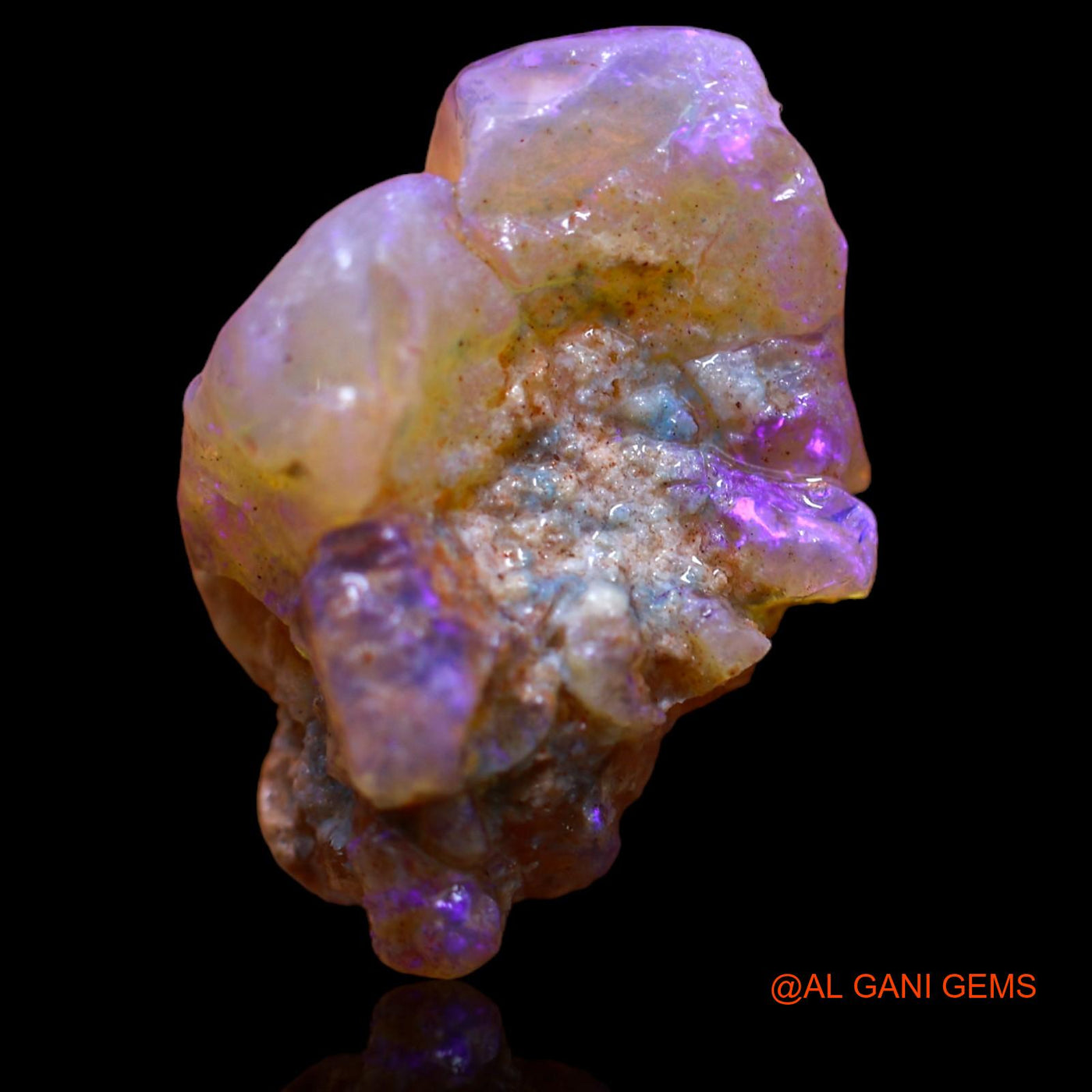 Natural Fire Opal Gemstone 11.60 Cts Loose Fancy Rough From Australia 18x14x9 mm RA-320