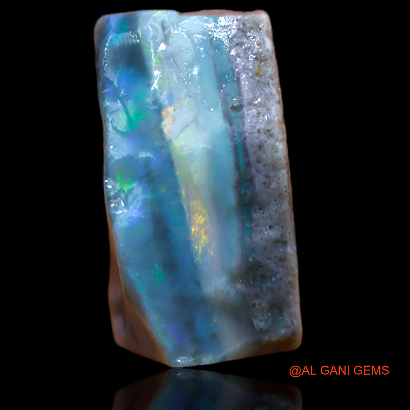 13.15 Cts Natural Australian Fire Opal Loose Gemstone Fancy Rough 14x14x7 mm RA-326