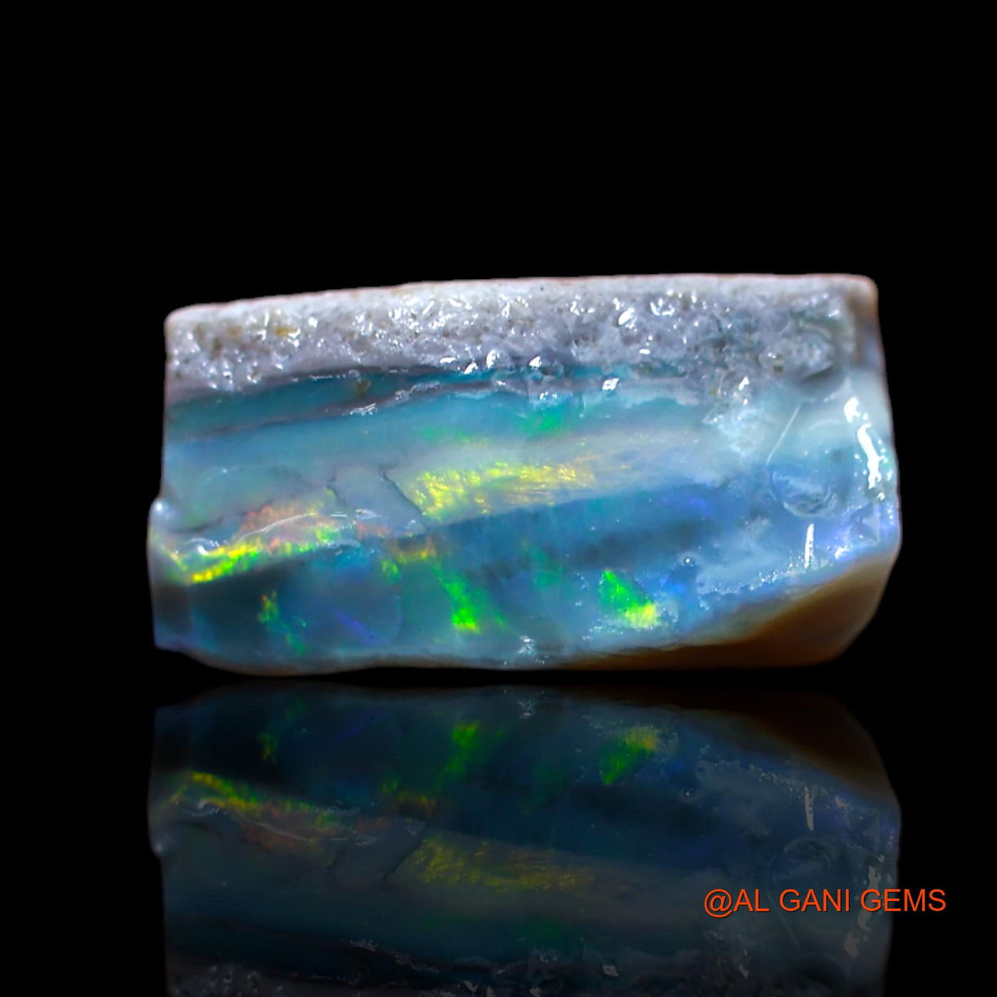 13.15 Cts Natural Australian Fire Opal Loose Gemstone Fancy Rough 14x14x7 mm RA-326