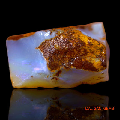 Natural Fire Opal Gemstone 11.75 Cts Loose Fancy Rough From Australia 14x14x8 mm RA-331