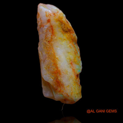 Natural Untreated Fire Opal Loose Gemstone Fancy Rough From Australia 10.00 Cts 24x9x7 mm RA-336
