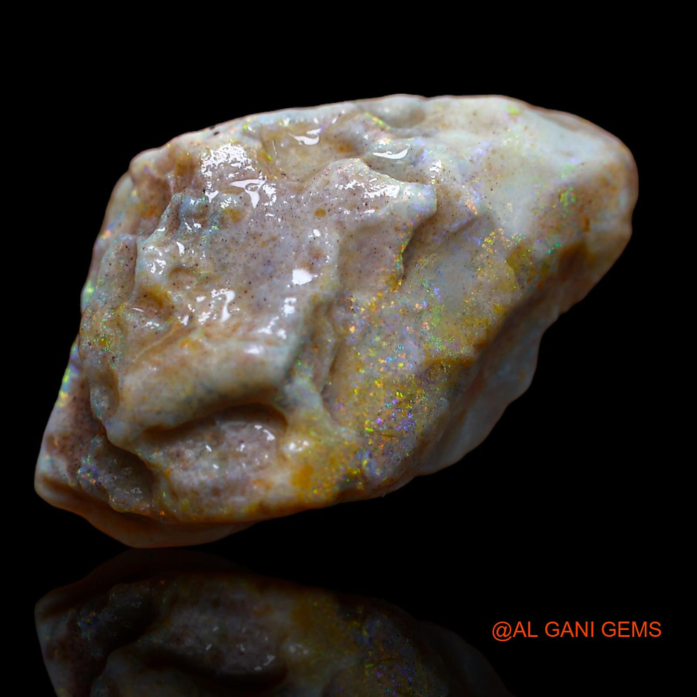 12.15 Cts Natural Australian Fire Opal Loose Gemstone Fancy Rough 23x15x8 mm RA-340