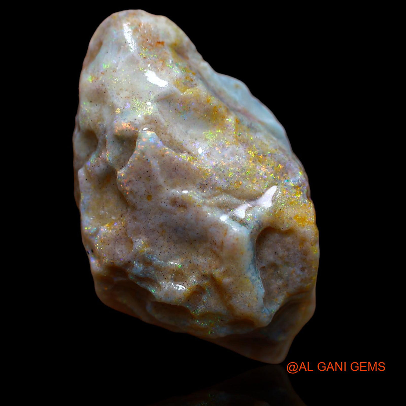 12.15 Cts Natural Australian Fire Opal Loose Gemstone Fancy Rough 23x15x8 mm RA-340