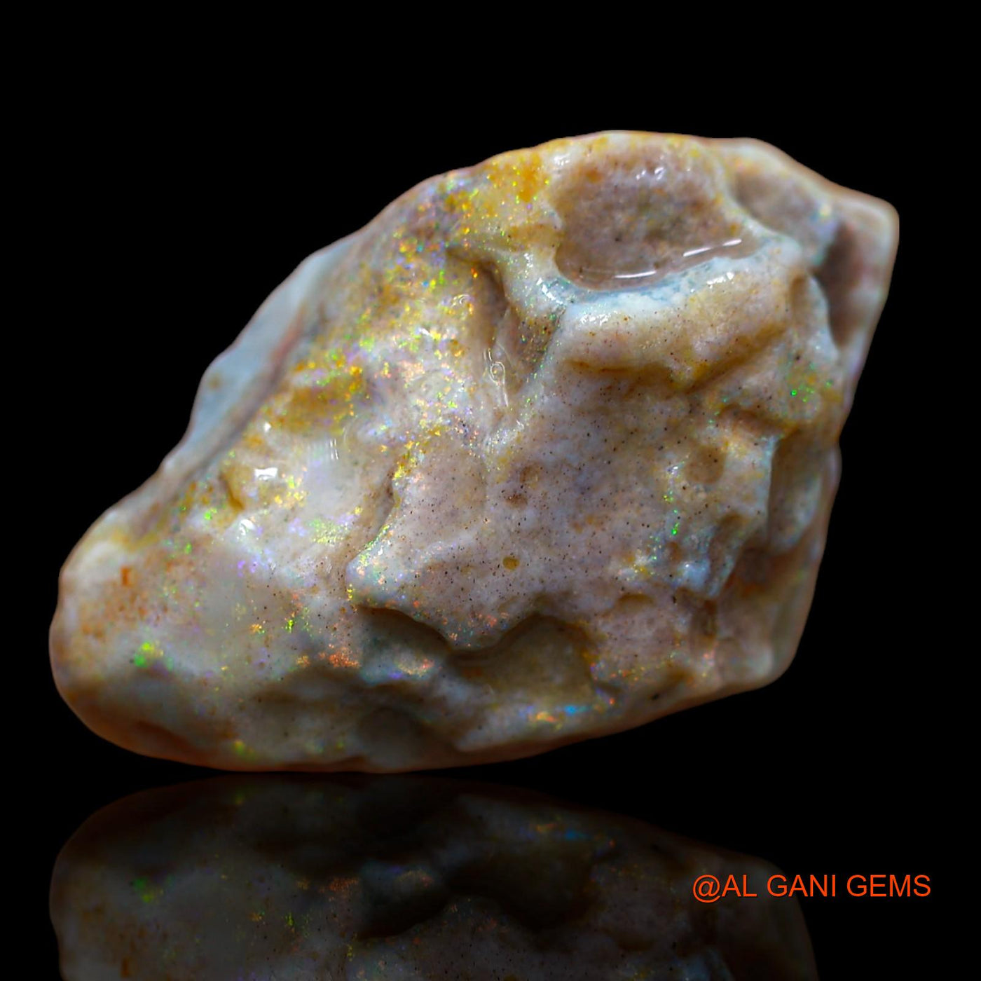 12.15 Cts Natural Australian Fire Opal Loose Gemstone Fancy Rough 23x15x8 mm RA-340