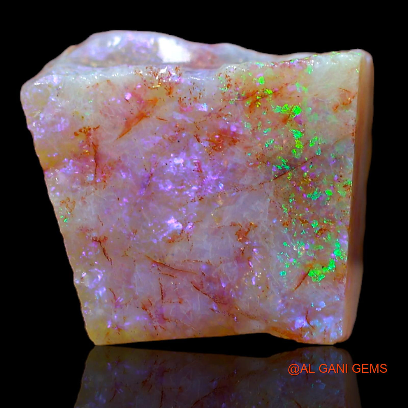 Natural Untreated Fire Opal Loose Gemstone Fancy Rough From Australia 16.60 Cts 15x14x10 mm RA-341