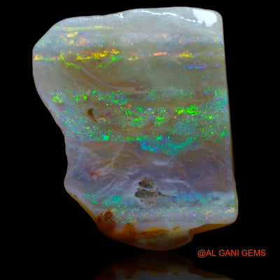 Natural Fire Opal Gemstone 9.35 Cts Loose Fancy Rough From Australia 19x15x6 mm RA-342