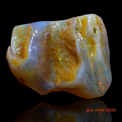 Natural Fire Opal Gemstone 9.35 Cts Loose Fancy Rough From Australia 19x15x6 mm RA-342