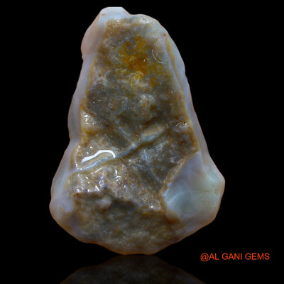 77.30 Cts Natural Australian Fire Opal Loose Gemstone Fancy Rough 49x35x9 mm RA-349