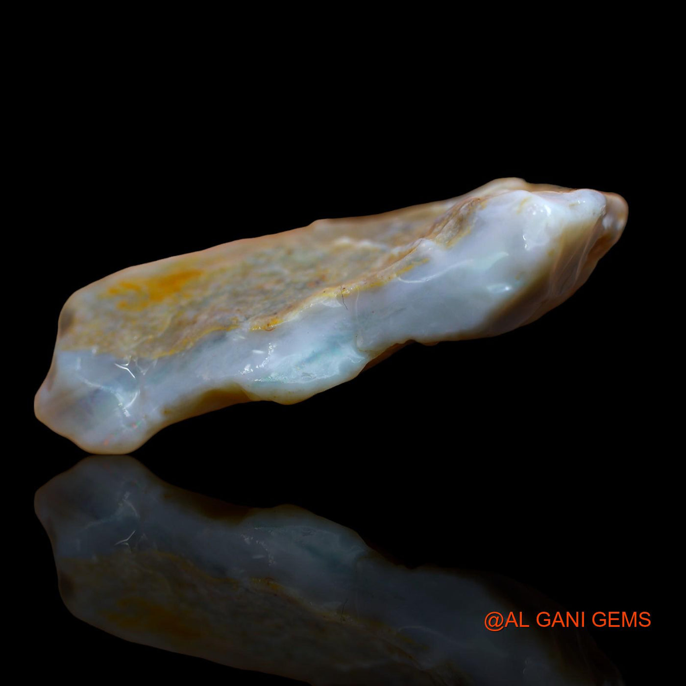 77.30 Cts Natural Australian Fire Opal Loose Gemstone Fancy Rough 49x35x9 mm RA-349