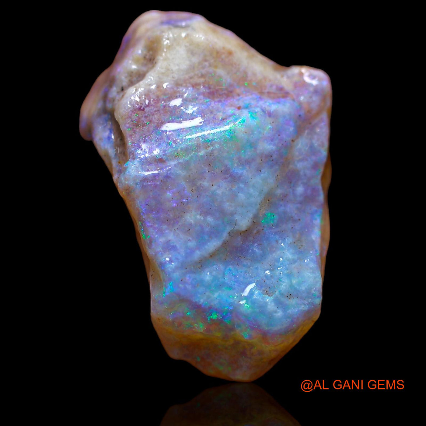 Natural Untreated Fire Opal Loose Gemstone Fancy Rough From Australia 15.70 Cts 23x15x11 mm RA-353