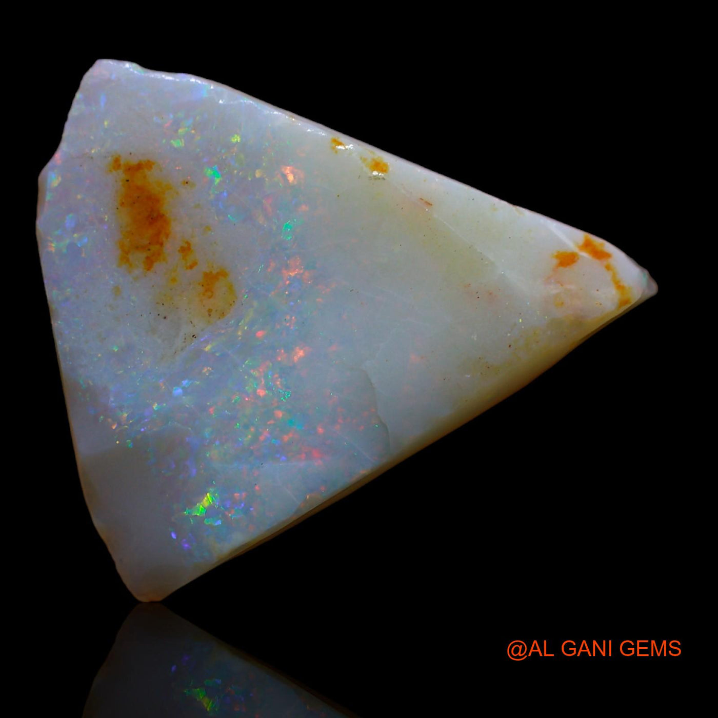 8.20 Cts Natural Australian Fire Opal Loose Gemstone Fancy Rough 21x19x4 mm RA-355