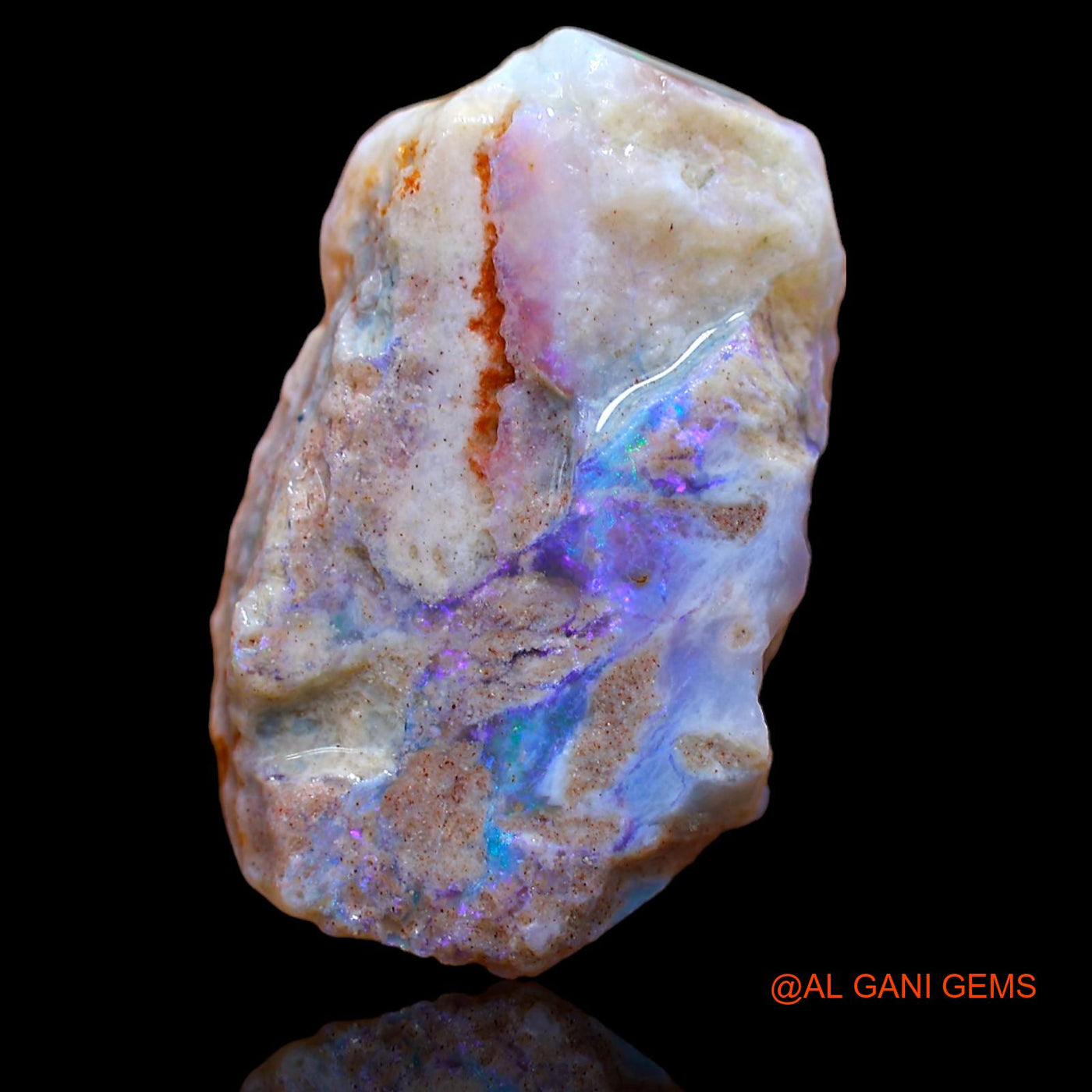 16.85 Cts Natural Australian Fire Opal Loose Gemstone Fancy Rough 25x15x7 mm RA-356