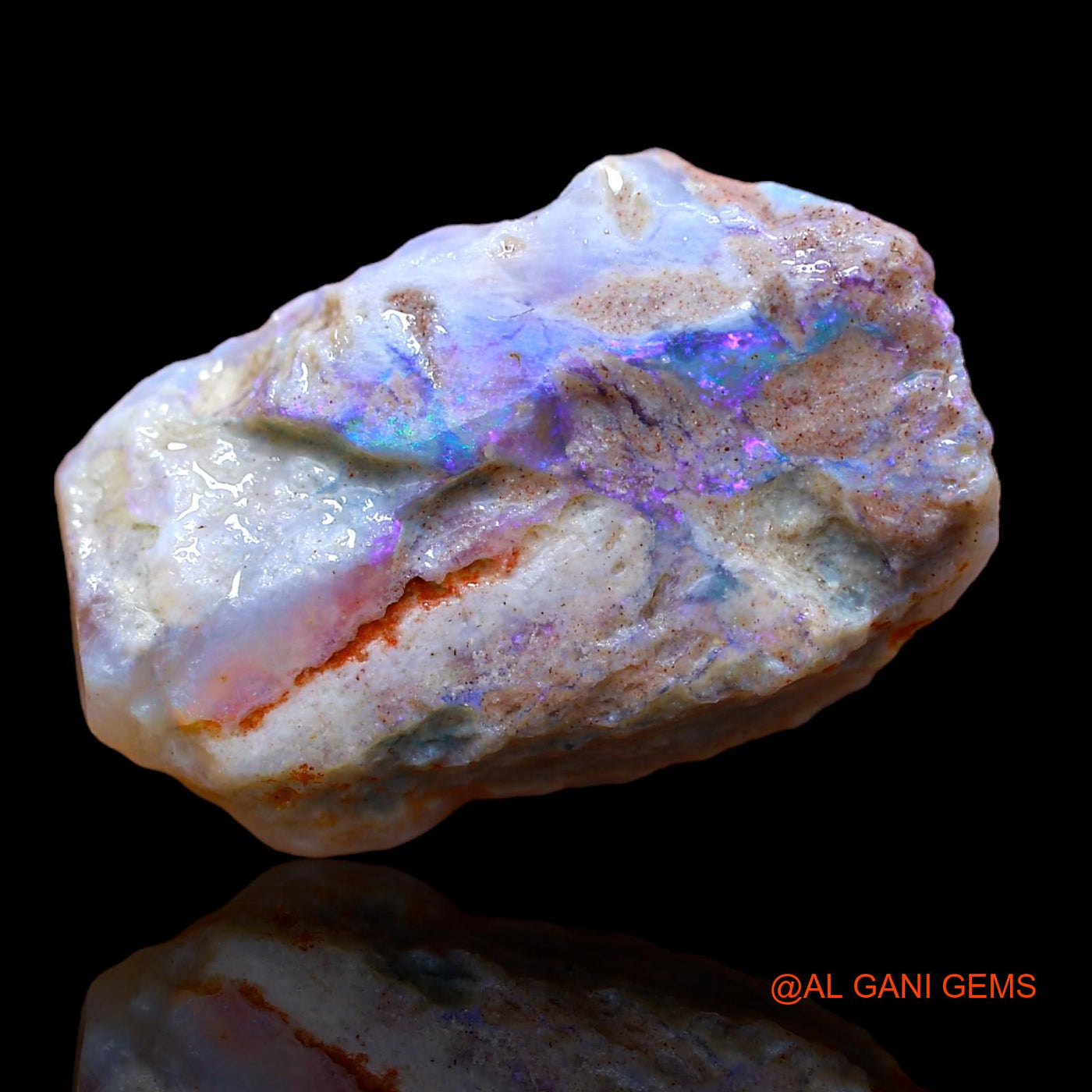 16.85 Cts Natural Australian Fire Opal Loose Gemstone Fancy Rough 25x15x7 mm RA-356
