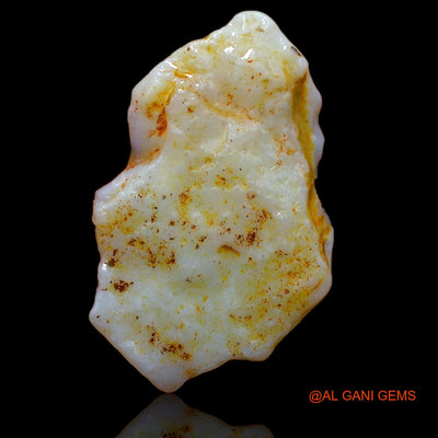 Natural Fire Opal Gemstone 9.10 Cts Loose Fancy Rough From Australia 26x17x4 mm RA-357