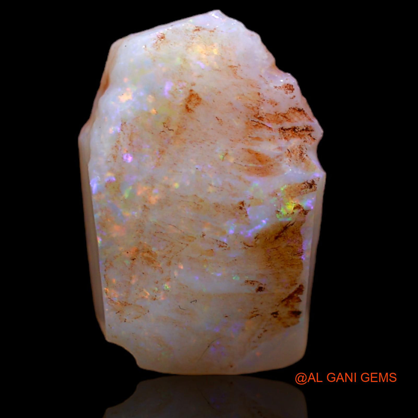 4.20 Cts Unheated Australian Fire Opal Loose Gemstone Fancy Rough Natural 15x10x3 mm RA-35