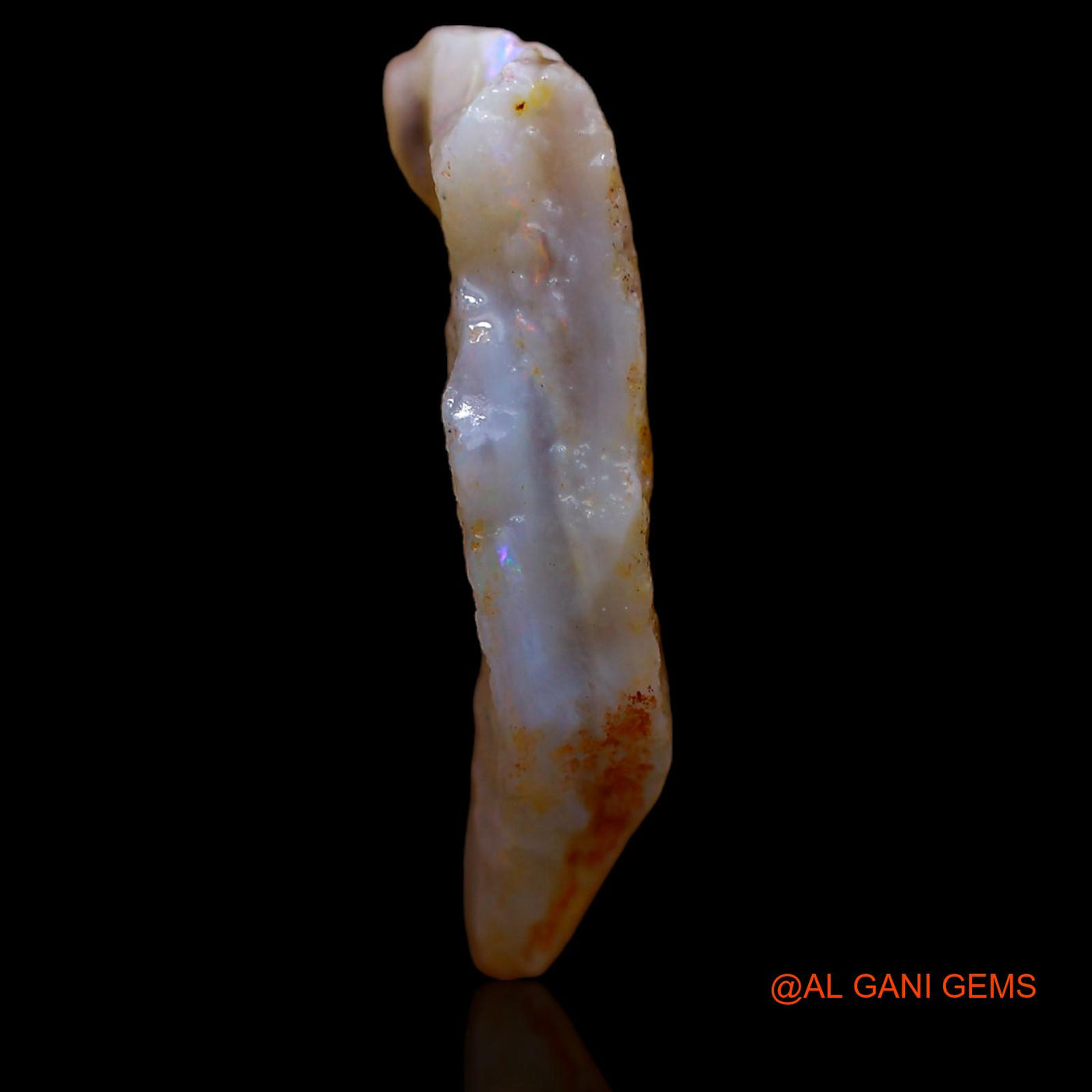 13.25 Cts Natural Australian Fire Opal Loose Gemstone Fancy Rough 25x20x4 mm RA-368