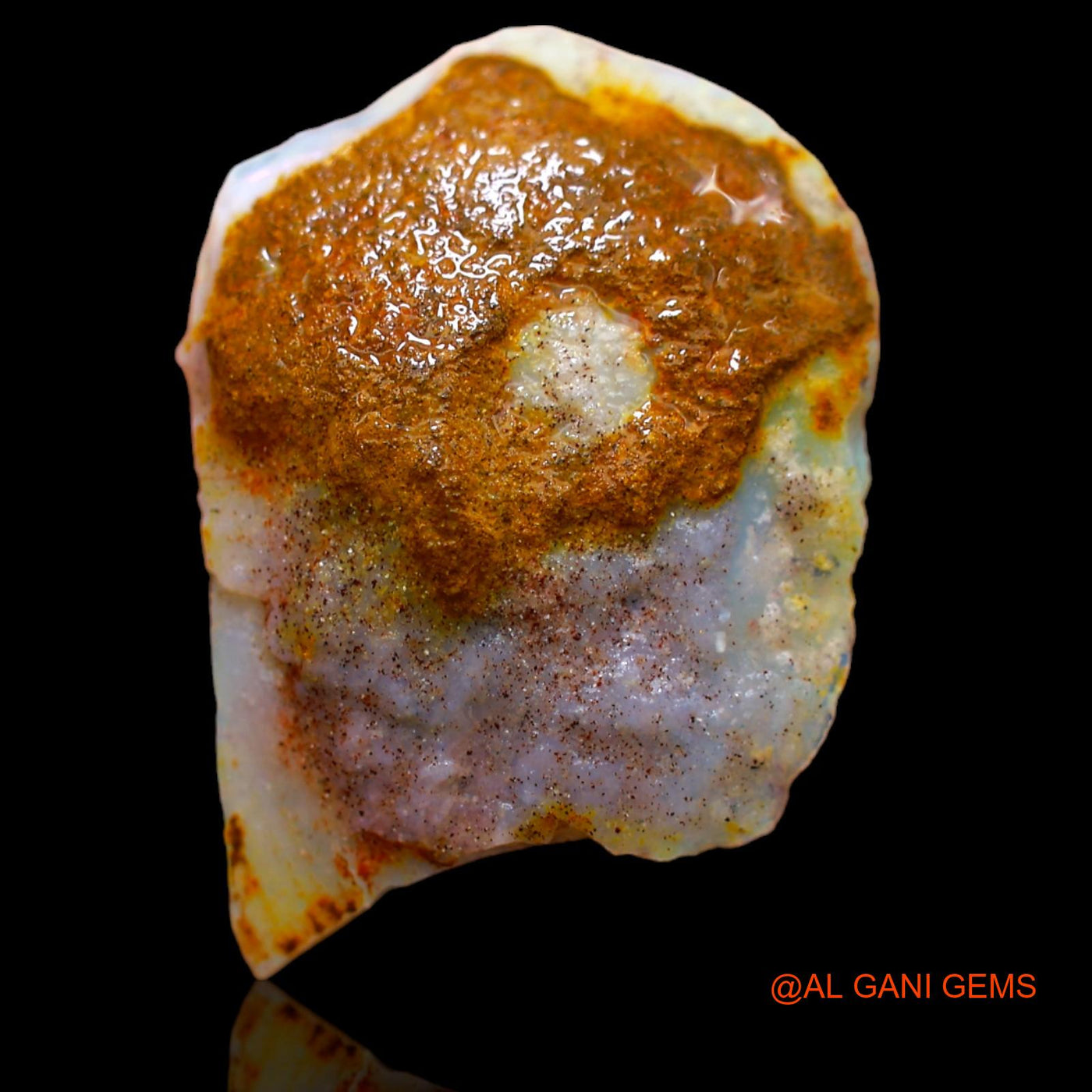 8.10 Cts Natural Australian Fire Opal Loose Gemstone Fancy Rough 23x16x5 mm RA-370