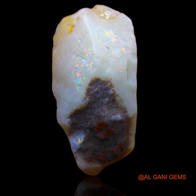 17.55 Cts Natural Australian Fire Opal Loose Gemstone Fancy Rough 26x13x11 mm RA-380