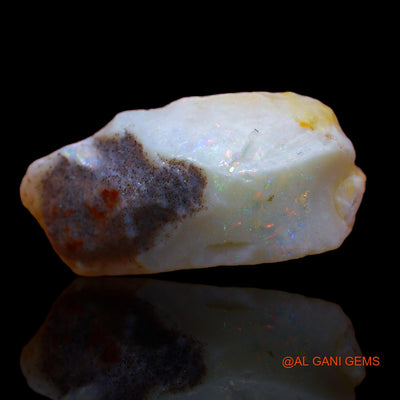 17.55 Cts Natural Australian Fire Opal Loose Gemstone Fancy Rough 26x13x11 mm RA-380