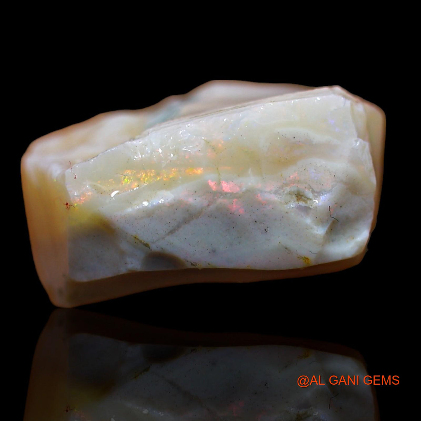 16.10 Cts Unheated Australian Fire Opal Loose Gemstone Fancy Rough Natural 17x14x8 mm RA-382