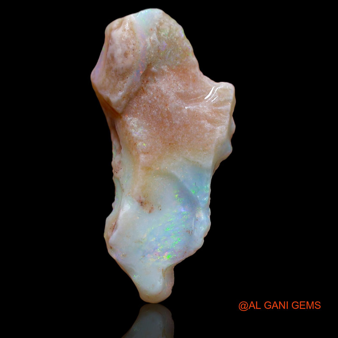 6.35 Cts Natural Australian Fire Opal Loose Gemstone Fancy Rough 26x13x4 mm RA-383