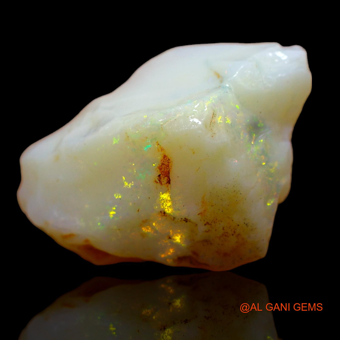 Natural Untreated Fire Opal Loose Gemstone Fancy Rough From Australia 13.10 Cts 21x15x9 mm RA-385