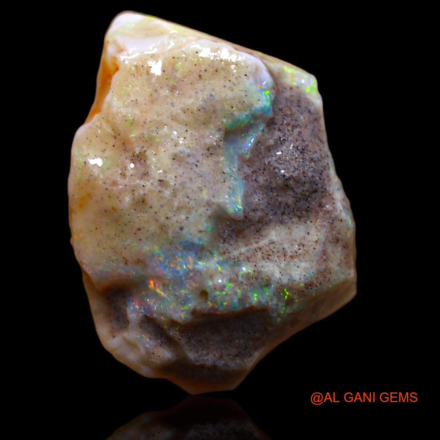15.70 Cts Natural Australian Fire Opal Loose Gemstone Fancy Rough 21x14x9 mm RA-386